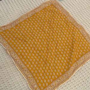 NWT Madewell orange silk bandana